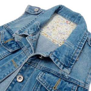 Chaqueta Vaquera de Mezclilla para Mujer de Primera Calidad, Lavada, con Bordado de Perlas en Toda la Superficie, Logotipo Personalizado, Chaquetas Vaqueras Lisas para Mujer - Product Image 6
