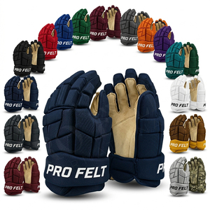 Custom Made Team Name Ice Hockey Gloves Protective <b>Padded</b> Gear Durable Comfortable Hockey Hand wear for Training <b>Games</b> Gloves - Product Image 1