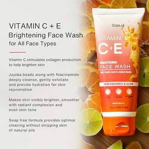 Nettoyant visage en gros à la vitamine C, doux, rafraîchissant, nourrissant et hydratant pour tous types de peaux - Product Image 5