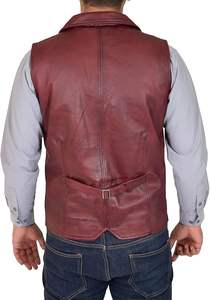 Gilet en cuir véritable respirant pour motard, coupe ajustée, disponible en gros – Meilleure vente pour hommes - Product Image 2