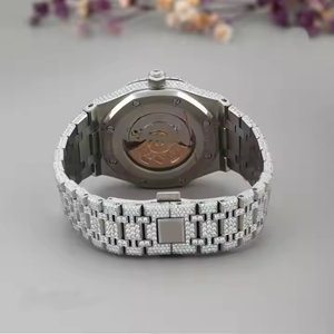 Best Quality Limited Edition Sport Fashion Hip Hop Style Analog Stainless Steel <b>Watch</b> Luxurious Fully Moissanite <b>Diamond</b> Iced - Product Image 2