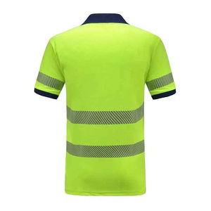 Camiseta Polo de Seguridad de Poliéster con Diseño Personalizado, Alta Visibilidad, Fluorescente, Manga Corta de Verano, Logotipo Personalizado, Seguridad Vial - Product Image 4