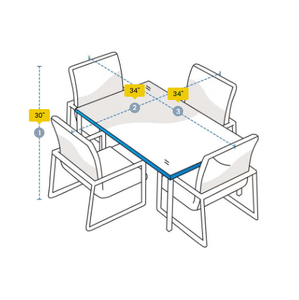 Fundas rectangulares personalizadas para mesa de comedor, fundas para juego de comedor, fundas para mesa de exterior, impermeables, resistentes a los rayos UV, de Vietnam, con cremallera. - Product Image 1
