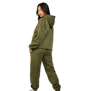 ชุดลำลองฤดูหนาว ผ้าหนานุ่ม อุ่นสบาย ทรงหลวมไหล่ตก 3 ชิ้น สีพื้น เป็นมิตรต่อสิ่งแวดล้อม ระบายอากาศได้ดี สินค้าขายดี ดีไซน์สตรีทแวร์ - Product Image 3