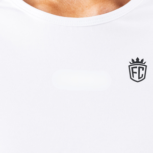 Camiseta Deportiva Corta para Mujer, Blanca, Suave y Elástica, de Manga Corta, para Gimnasio, Yoga, Entrenamiento - Product Image 5