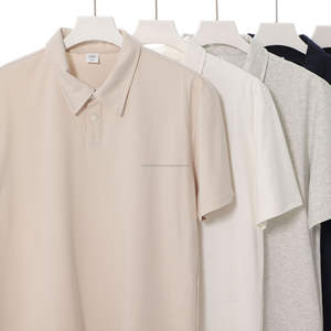 เสื้อโปโลสำหรับผู้ชายน้ำหนัก240กรัม7A ต้านเชื้อแบคทีเรีย solona ปกเสื้อสีบริสุทธิ์เสื้อยืดดวงอาทิตย์ - Product Image 4