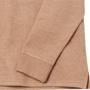 Sweat-shirts pour hommes de haute qualité avec logo personnalisé, col montant, fermeture éclair quart de tour, tricoté, coupe classique, couleur unie, pour l'automne - Product Image 4