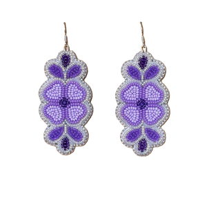 Par de abalorios hechos a mano con diseño floral, clásico, ligero, elegante y perfecto para ropa étnica, por MULTI CRAFT - Product Image 2