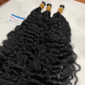 Extensiones de Cabello Humano Rizado Vietnamita de Moda para Trenzas, Color Marrón Natural, Longitud Personalizada, Listas para Enviar - Product Image 2