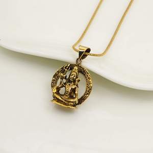 Colgante de Dios Hindú Chapado en Oro, Amuleto Religioso de Latón, Joyería de Moda Unisex, Colgantes Temáticos - Product Image 4