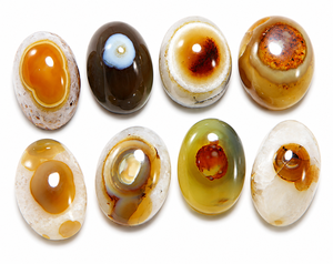 Yemeni <b>Aqeeq</b> Soleimani Hakik Eye Agate Cabochon Oval Shape Natural Loose Gemstone for Jewelry Making - Product Image 1