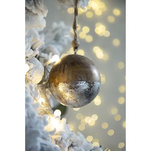 Set D4 di 4 Palline di Natale in Legno, Decorazioni Appese per Feste e Albero di Natale, per Natale e Capodanno - Product Image 3
