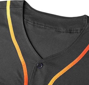 เสื้อเบสบอลแบบซับลิเมชั่น ทนทานต่อการซีดจาง พิมพ์ลายทั้งตัว ชุดทีมแบบสั่งทำพิเศษ เนื้อผ้าตาข่ายระบายอากาศ น้ำหนักเบา - Product Image 5