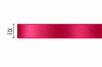 Ruban en satin tissé en polyester de qualité supérieure Neelkamal Industries, 25 mm, couleur rouge unie, résistant au rétrécissement, pour artisanat et cadeaux, 50 yards