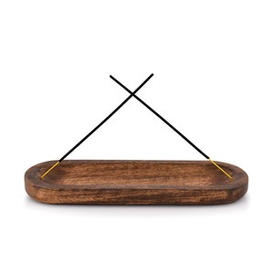 ที่วางธูปไม้มะม่วงทำมือลายดอกบัว - ขายส่ง - Product Image 6