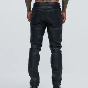 Pantalon en cuir pour homme, coupe confortable, nouveau design, coupe-vent, imprimé, grande taille, pour moto, couleur et taille personnalisables - Product Image 2