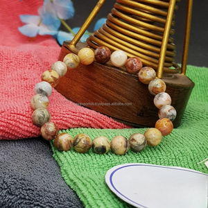 Crazy Lace Seawater Pearl Luxury Brown Unisex Beaded Handwoven <b>Adjustable</b> Healing <b>Bracelet</b> 7.5inch Gift - Product Image 3