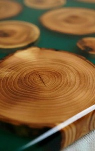 Bandeja de Servir de Madera y Resina Personalizada, Juego de Posavasos Decorativos de Lujo, Tabla de Servir Moderna con Diseño de Río, Regalo de Inauguración de Casa, Hecho en INDIA por UO - Product Image 5