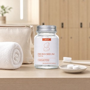 [DE OREUM] Tienda de Regalos, Gama de Cuidado Bucal, Pasta Dental Sólida con Sabor a Mandarina de Jeju, 60 Tabletas para Compradores - Product Image 4