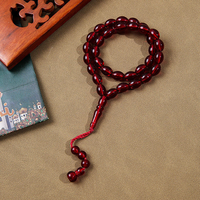 Tasbih de qualité supérieure, moderne, fait main, imperméable, motif personnalisé, perles en résine de 10 mm, bracelet religieux islamique, 51 noms d'Allah