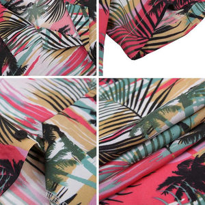 เสื้อฮาวายผู้ชายแบบขายส่ง OEM ผลิตตามสั่ง ทรงหลวม แขนสั้น สไตล์ลำลองสำหรับชายหาดและรีสอร์ท เสื้อฮาวายผู้ชายสำหรับฤดูร้อน - Product Image 3