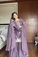Salwar Kameez brodé avec travail de sequins, longueur au sol, prêt-à-porter pour femmes, tenue traditionnelle indienne et pakistanaise