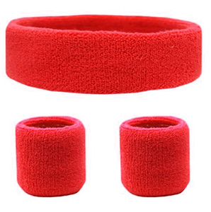 Ensemble de bandeaux et de protège-poignets orange en coton et fibre de bambou, respirant et tricoté, pour le tennis, accessoires de sport d'été pour adultes - Product Image 4
