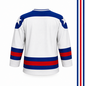 Nouveau Maillot de Hockey 2026 Respirant Impression Numérique Personnalisée Blocs de Couleurs Logo d'Équipe Homme Hockey sur Glace 100% Polyester - Product Image 5