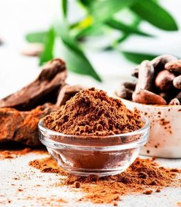 Poudre de cacao naturelle avec mangue, pressée à froid, en vrac, provenance Brésil, non sucrée, pour boisson au chocolat et ingrédient de pâtisserie - Product Image 1
