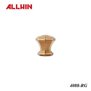 OEM ODM Brass Material 40mm Modern Rose <b>Gold</b> Finish Faceted Octagon Gem <b>Cabinet</b> Furniture Door <b>Knob</b> - Product Image 2