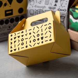 Caja para Pastel de Queso Impresa Personalizada, Caja para Transportar Pasteles, Caja para Empacar Pasteles de Cumpleaños - Product Image 1