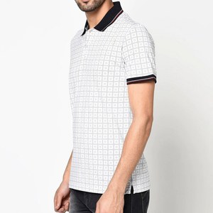 เสื้อโปโลผู้ชายทรงสลิมฟิตสำหรับฤดูร้อน ปรับแต่งได้ ผ้าเจอร์ซีย์ใส่สบาย พร้อมโลโก้ 3 มิติเรียบง่าย ดีไซน์ลำลองไซส์ใหญ่ - Product Image 3