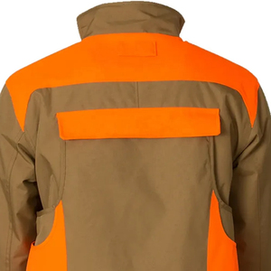 Veste de chasse pour homme, orange vif, imperméable, isolée, pour la chasse en terrain ouvert, multi-poches, équipement de sécurité pour la chasse aux oiseaux, vente en gros OEM - Product Image 4