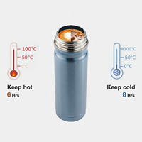 Bouteille isotherme de haute qualité IKUK 500 ml/16 oz à double paroi en SUS304, classique, écologique, isolation thermique 6h chaud/froid, 8h avec couvercle rabattable