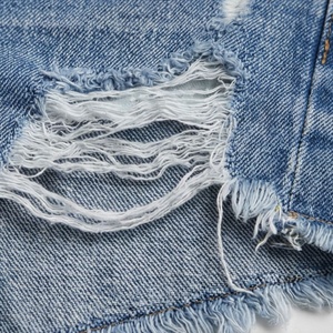 Shorts en jean pour femme à franges, coupe slim extensible, style décontracté d'été, streetwear, vêtement tendance et élégant - Product Image 6