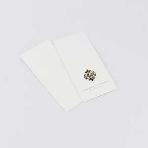 <span class=keywords><strong>Carte</strong></span> de visite de luxe personnalisée avec impression dorée et étiquette suspendue pour vêtements - Product Image 3