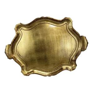 Plateau de service antique en laiton poli pour occasions festives culturelles, décoration de temple domestique, ou pour offrir en cadeau - Product Image 5