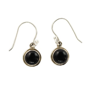 . Pendientes de plata de ley 925 con gemas de ónix negro - Product Image 1