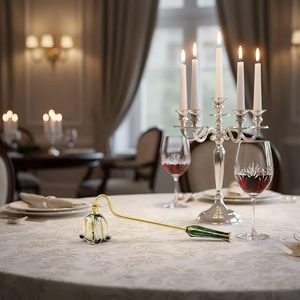 Chauffe-bougie non électrique en laiton violet de 16,5 cm pour aromathérapie d'intérieur et décoration de la maison - Product Image 6