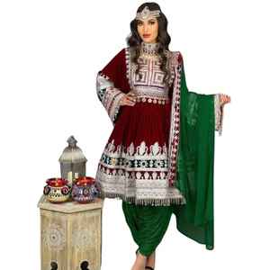 Nouvelle Arrivée Robes de Mariée Ethniques Entièrement Brodées pour Femmes, Dentelle, Volants, Appliques, Modernes, Longueur Genou, Meilleur Prix de Gros - Product Image 1