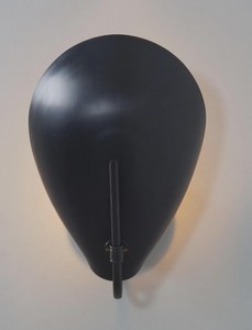 Applique murale moderne en métal avec abat-jour géométrique noir, luminaire d'intérieur pour salon, décoration de la maison, télécommandé - Product Image 2