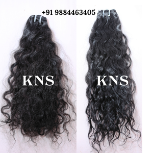 เครื่องมัดผมมนุษย์แบบไม่ผ่านกระบวนการผมแบบ100% ขอบหยักสองชั้นสำหรับทอผ้า - Product Image 4