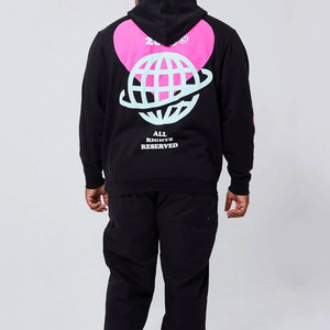 Sweat à capuche pour homme 100% coton, hiver, avec logo sur le devant - Streetwear décontracté - Product Image 1