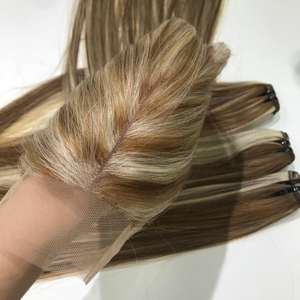 Blonde Piano Vietnamien Extensions De Cheveux Bruts HD Dentelle Trame De Cheveux Humains Vierge Bundles pour Perruque Génie - Product Image 3