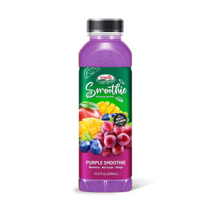 Batido de Fresa, Frambuesa y Arándano, Cremoso, Rico en Antioxidantes, Puré Morado, Estilo Prensado en Frío, Bebida Refrescante de Frutas del Bosque - Product Image 3