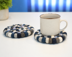 High Quality Handmade Wool Felt Ball <b>Trivet</b> - Product Image 1