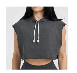Sudadera corta para mujer, suave, cómoda, ligera, de manga larga, informal, estilo urbano, a la moda - Product Image 2