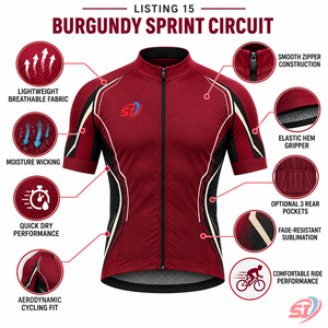 Jersey de Ciclismo Personalizado para Hombre, Transpirable, Sin Mangas, de Poliéster, con Impresión por Sublimación, para Carreras y Eventos, Proveedor de Ropa de Ciclismo - Product Image 6