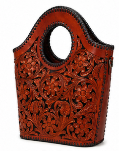 Bolso Tote de Playa Nacional de Cuero Genuino Hecho a Mano de Primera Calidad para Mujer, Bolso de Hombro de Diseño Artesanal - Product Image 5