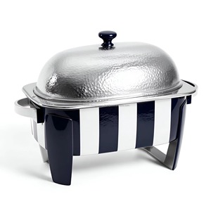 Casseroles en bois de luxe avec calligraphie arabe et couvercle en métal doré, idéales pour une expérience de service unique et une présentation décorative - Product Image 3